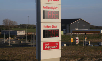Vordingborg og afkørsel 41 bensinpriser