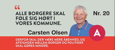 Socialdemokratiet vordingborg carsten Olsen