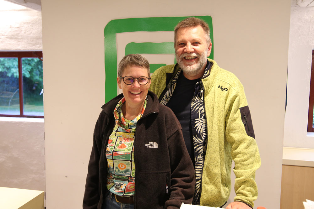 Carsten og Dorthe Nøhr. Kalvehave labyrintpark