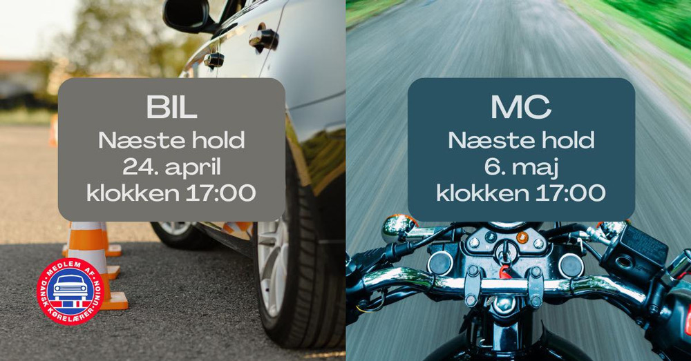 Kørekort til bil, mc og trailer – Vordingborg In