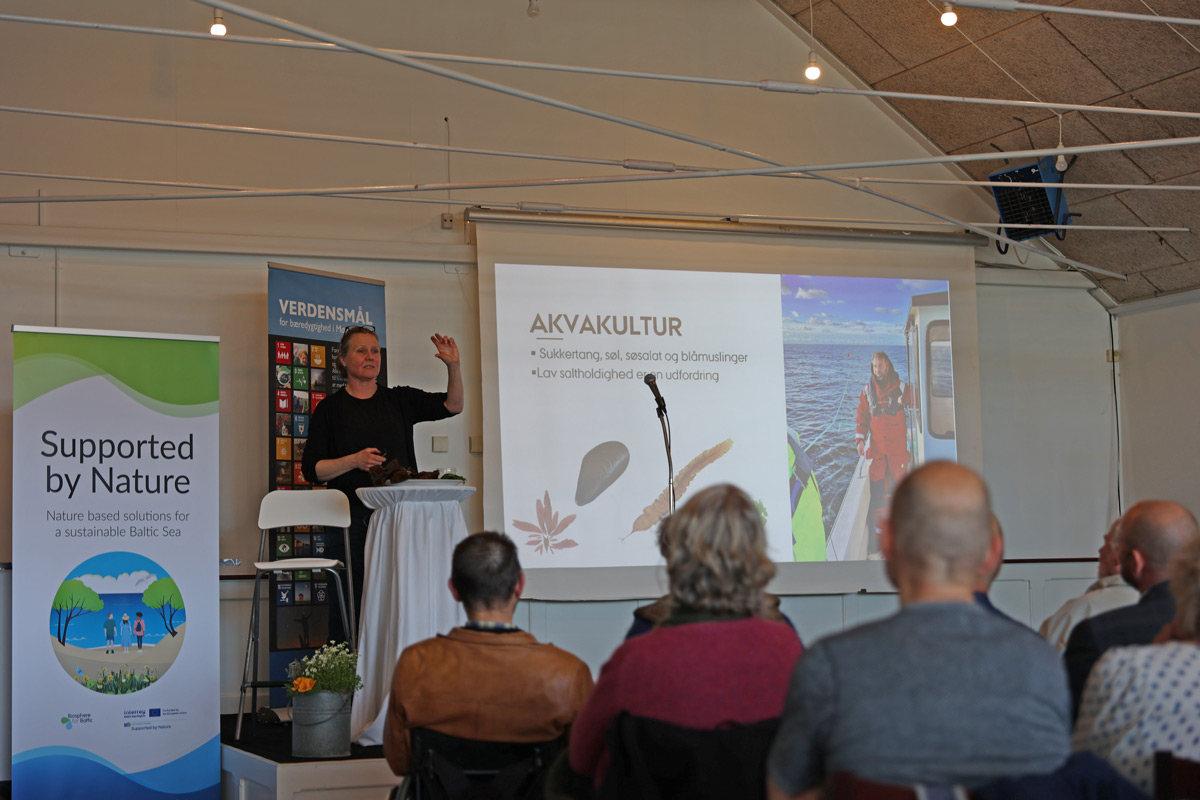 forsker Annette Bruhn foredrag på Klinthol Havn