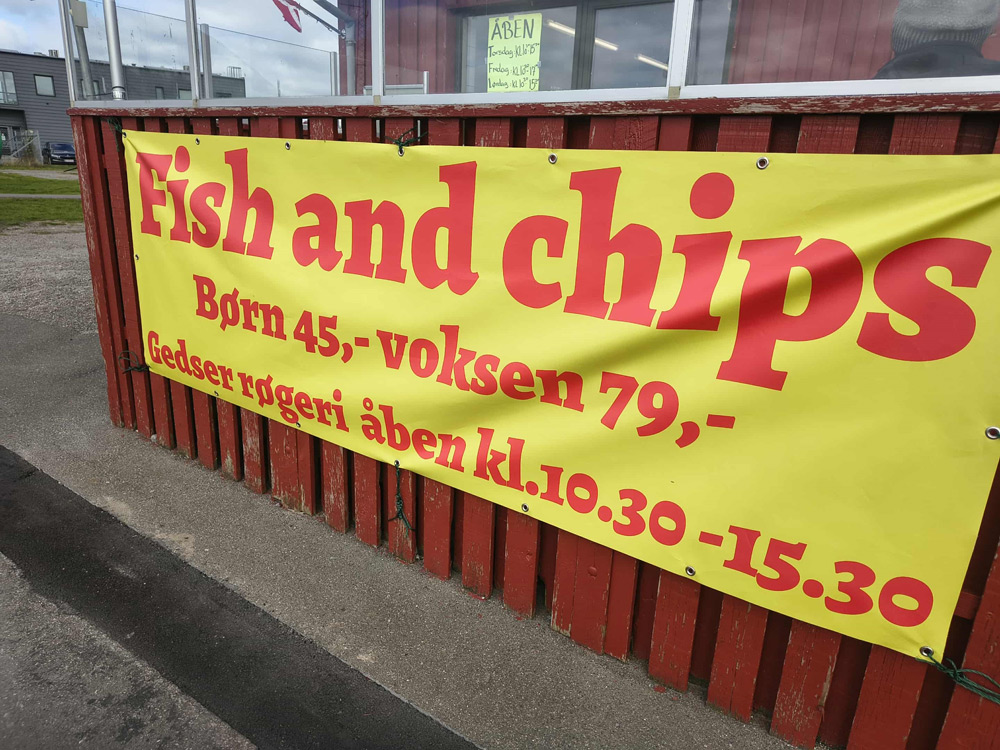 Michaels Fisk i Gedser Fish and chips