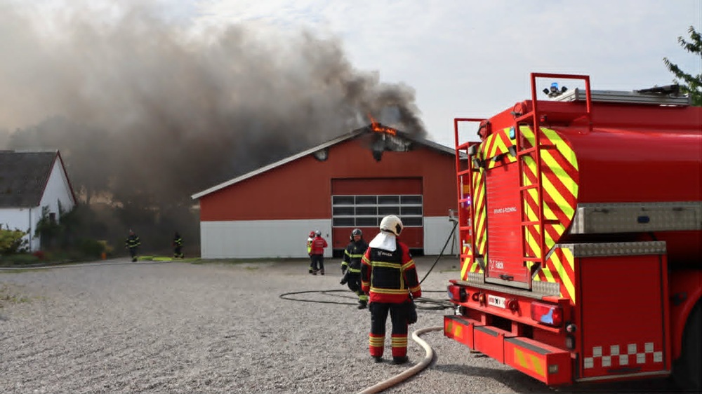 Gårdbrand ved Mern