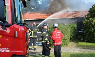 Brandudrykning til Mern