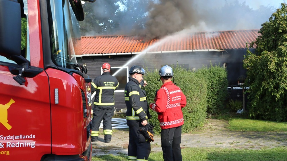 Brandudrykning til Mern